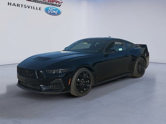 2026 Ford Mustang GT Premium in Shadow Blk — front three-quarter view