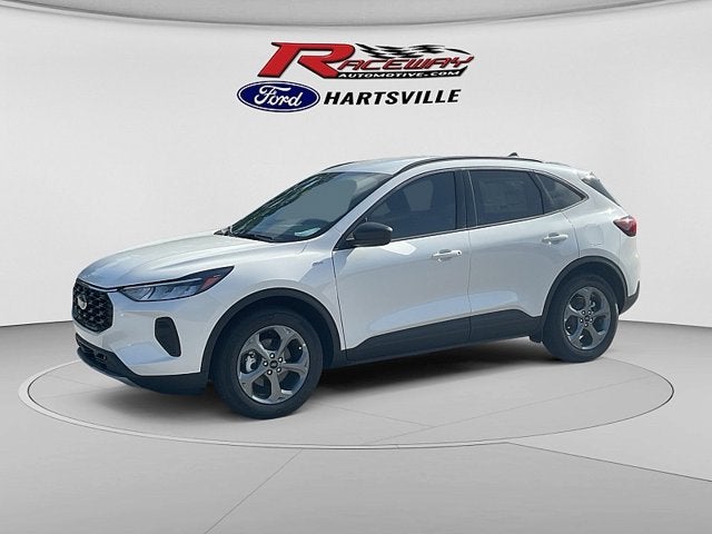 2026 Ford Escape ST-Line in Star White — front three-quarter view
