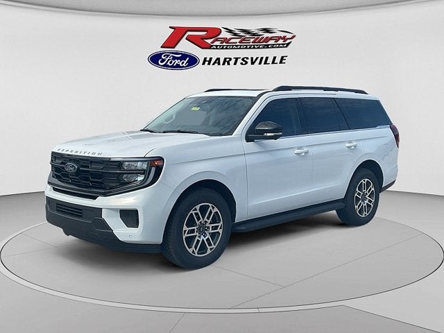 2026 Ford Expedition Active in Oxford White — front three-quarter view