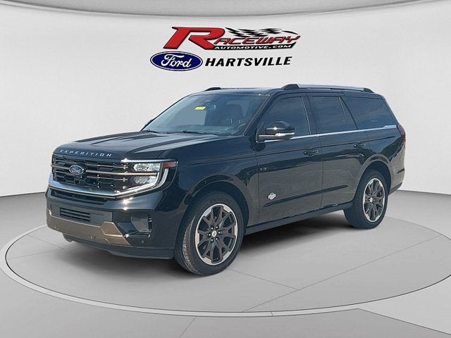 2026 Ford Expedition King Ranch in Agate Blk — front three-quarter view