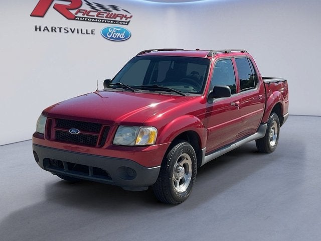 2004 Ford Explorer Sport Trac XLS in Red — front three-quarter view