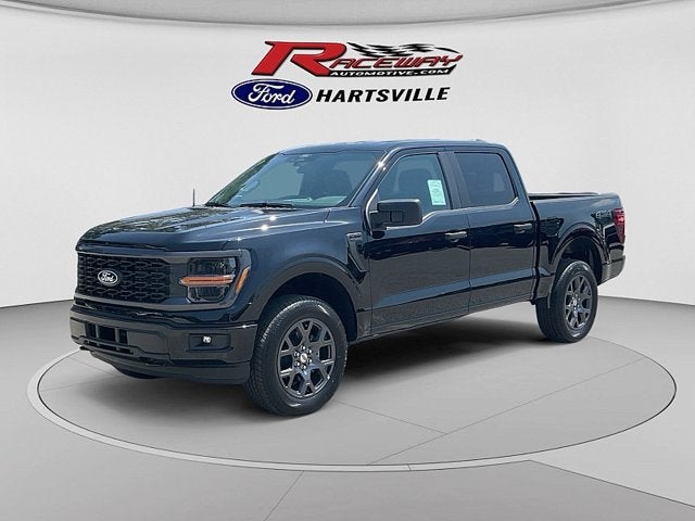 2026 Ford F-150 STX in Agate Blk — front three-quarter view
