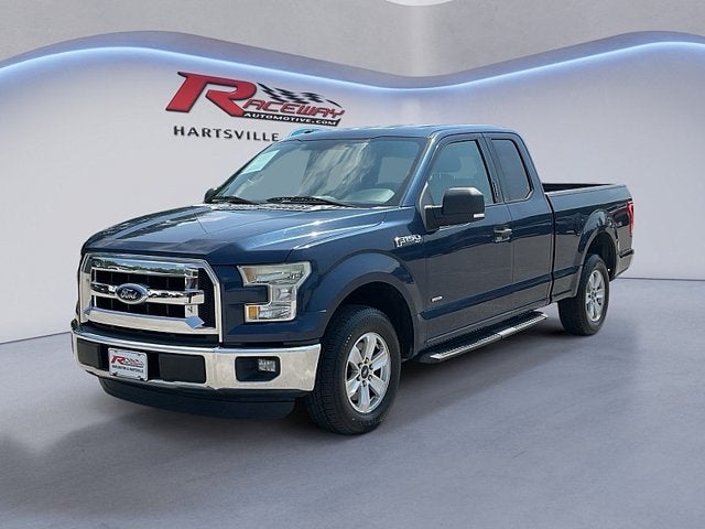 2016 Ford F-150 XLT in Blue — front three-quarter view