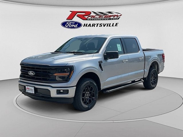 2026 Ford F-150 XLT in Iconic Slv — front three-quarter view